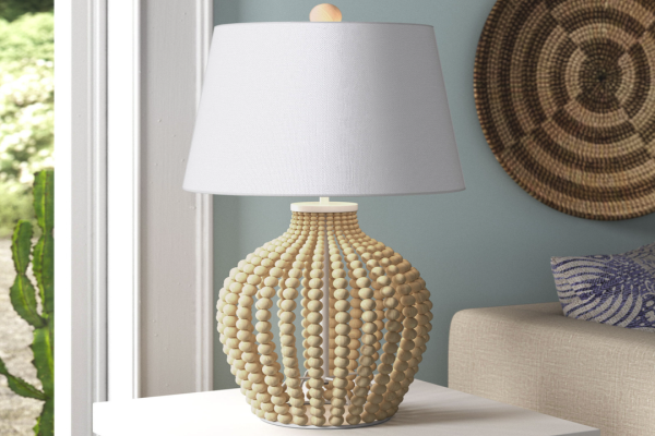 Bohemian Beaded Table Lamp: Bedroom Styling
