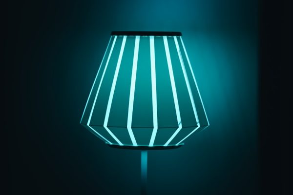 Photo Pleated Table Lamp for Simple Style Bedroom