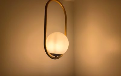 Photo industrial swing arm wall lamp