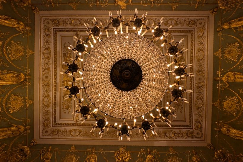 Photo plaster wall sconce